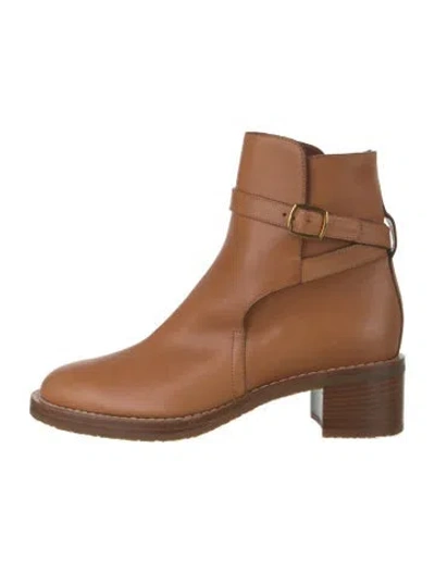 Pre-owned Celine Leather Boots In Neutrals