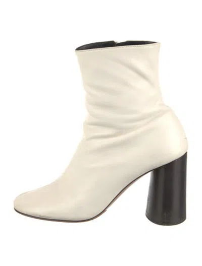 Pre-owned Celine Leather Boots In Neutrals