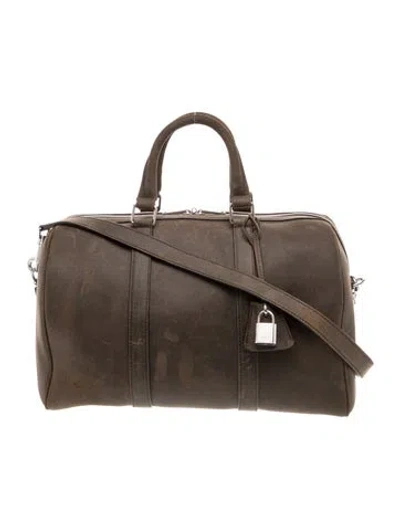 Pre-owned Celine Leather Boston 2025 In Brown