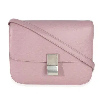 Pre-owned Celine Leather Box Bag Small In Pink