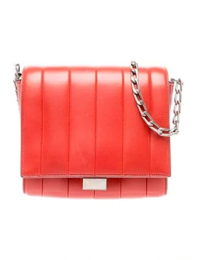 Pre-owned Celine Leather Box Small Vintage In Red