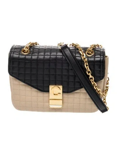 Pre-owned Celine Leather C Bag In Neutral