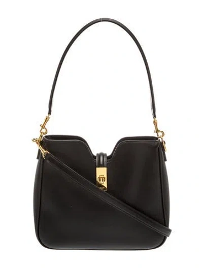 Pre-owned Celine Leather Camille 16 Soft Bag Small 2025 In Black