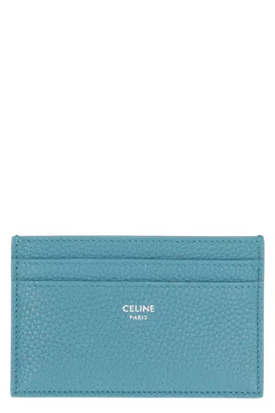 Celine Aquazzura Black Kid Suede Leather Loafers In Blue