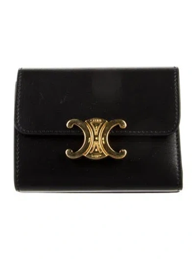 Pre-owned Celine Leather Card Holder In Multi