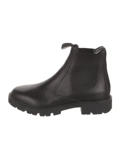Pre-owned Celine Leather Chelsea Boots In Black