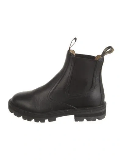 Pre-owned Celine Leather Chelsea Boots In Black