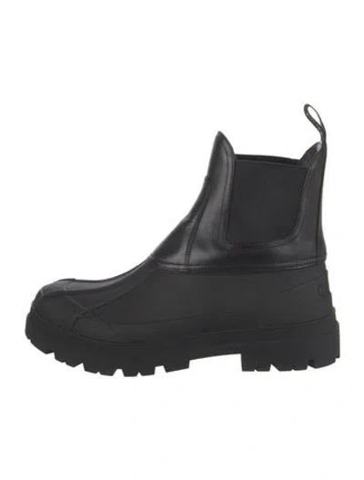 Pre-owned Celine Leather Chelsea Boots In Black