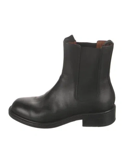 Pre-owned Celine Leather Chelsea Boots In Black