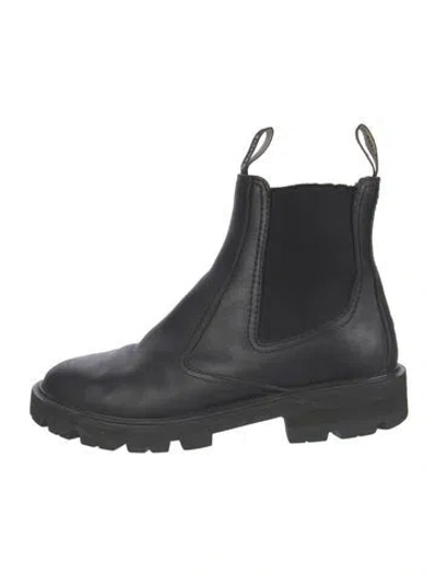 Pre-owned Celine Leather Chelsea Boots In Black