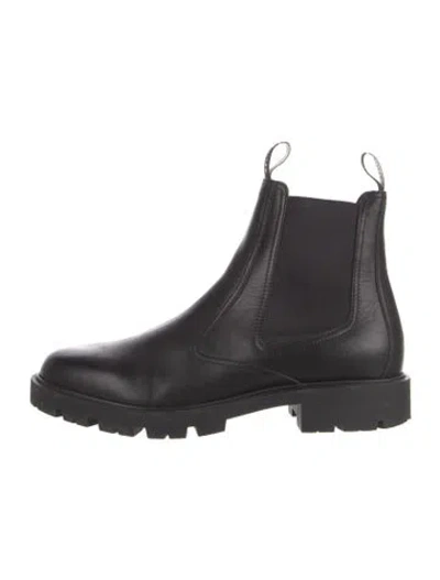 Pre-owned Celine Leather Chelsea Boots In Black