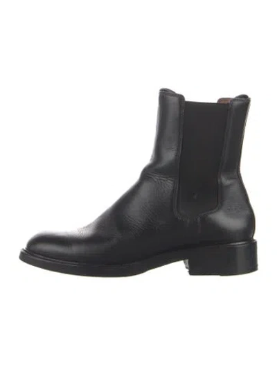 Pre-owned Celine Leather Chelsea Boots In Blue