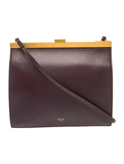 Pre-owned Celine Leather Clasp In Brown