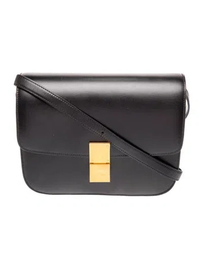 Pre-owned Celine Leather Classic Medium In Black