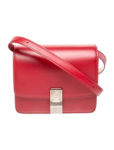 Pre-owned Celine Leather Classic Mini In Red
