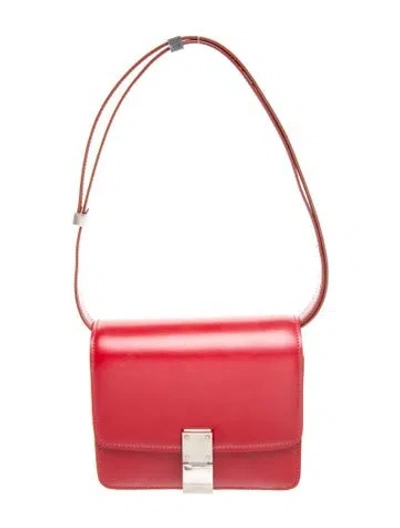 Pre-owned Celine Leather Classic Small In Red