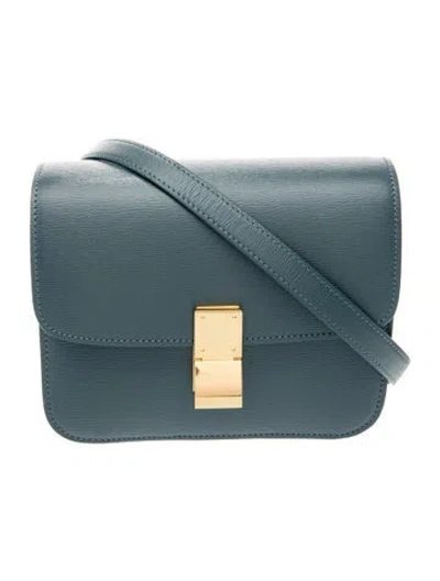 Pre-owned Celine Leather Classic Small W/ Tags In Blue