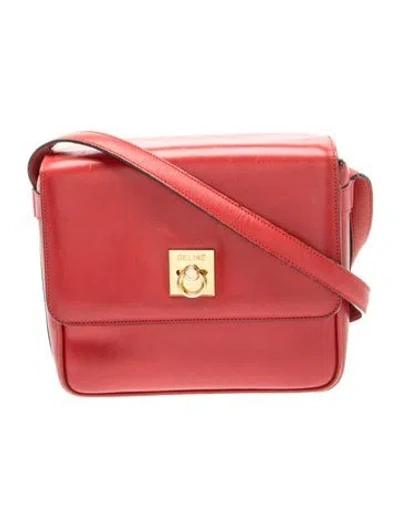 Pre-owned Celine Leather Classic Vintage In Red