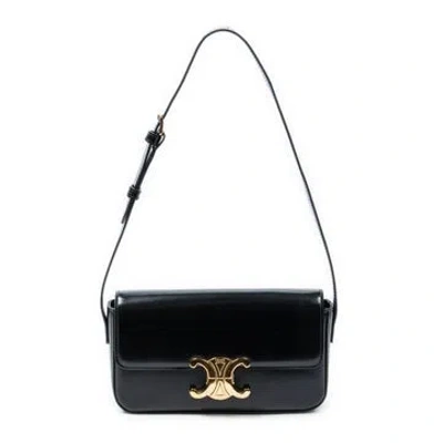 Pre-owned Celine Leather Claude Null In Black