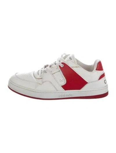 Pre-owned Celine Leather Colorblock Pattern Athletic Sneakers In Neutrals