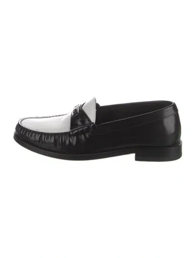 Pre-owned Celine Leather Colorblock Pattern Dress Loafers In Multi