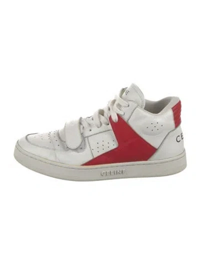 Pre-owned Celine Leather Colorblock Pattern Sneakers In Multi