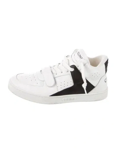Pre-owned Celine Leather Colorblock Pattern Sneakers In Multi