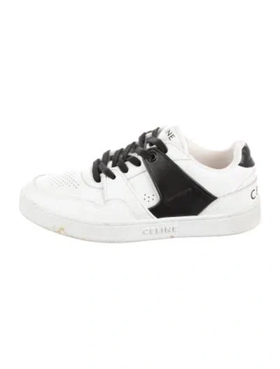 Pre-owned Celine Leather Colorblock Pattern Sneakers In Multi