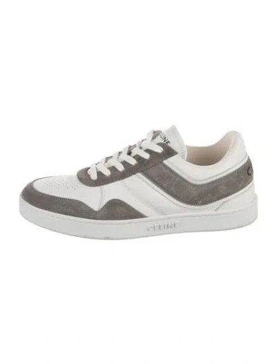 Pre-owned Celine Leather Colorblock Pattern Sneakers In Multi