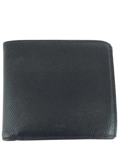 Pre-owned Celine Leather Compact Wallet (authentic Pre-loved)