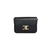 Celine Women Triomphe Teen Leather Crossbody Bag In Black
