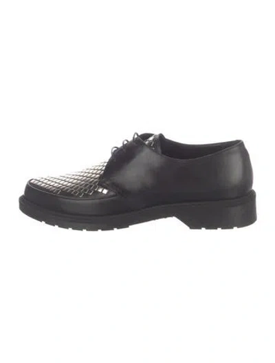 Pre-owned Celine Leather Derby Shoes In Black
