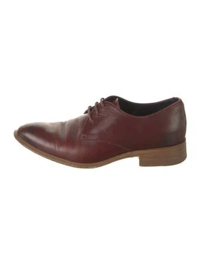 Pre-owned Celine Leather Derby Shoes In Brown