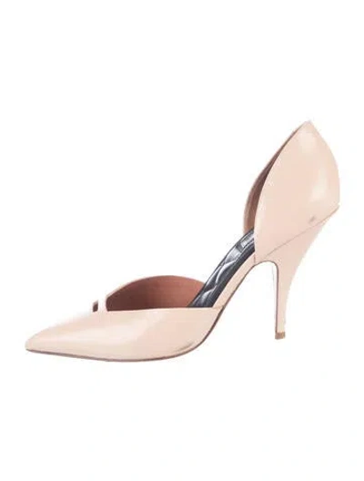 Pre-owned Celine Leather D'orsay Pumps In Neutrals