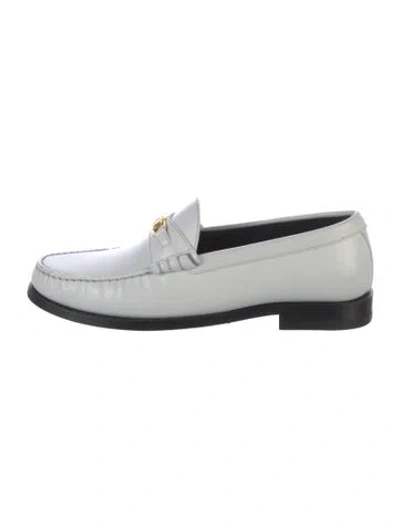 Pre-owned Celine Leather Dress Loafers In White