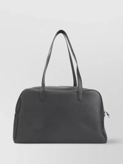 Celine Leather Duffle Bag Front Pocket