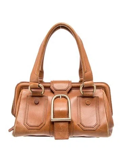 Pre-owned Celine Leather Ella In Brown