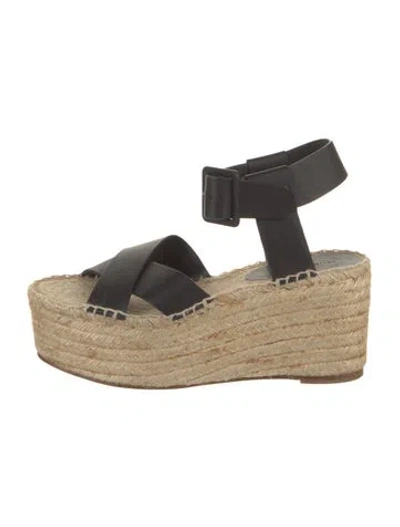 Pre-owned Celine Leather Espadrilles