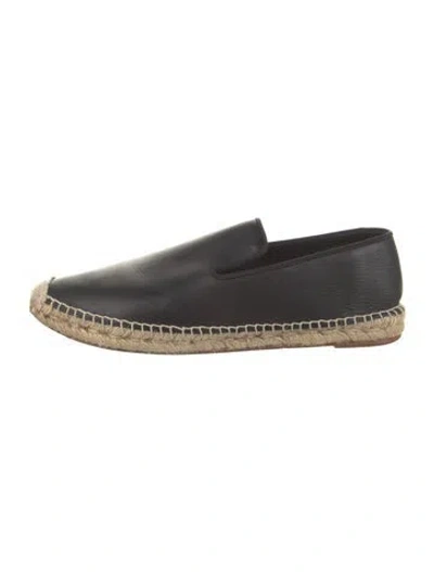 Pre-owned Celine Leather Espadrilles In Black