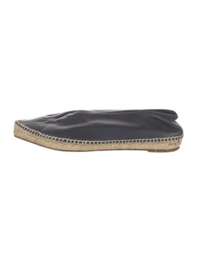Pre-owned Celine Leather Espadrilles In Blue