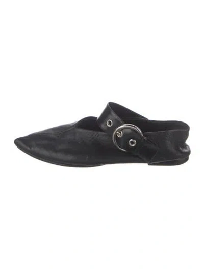Pre-owned Celine Leather Flats In Blue