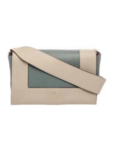 Pre-owned Celine Leather Frame In Blue