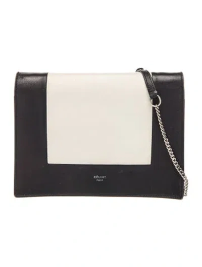 Pre-owned Celine Leather Frame Small In Black