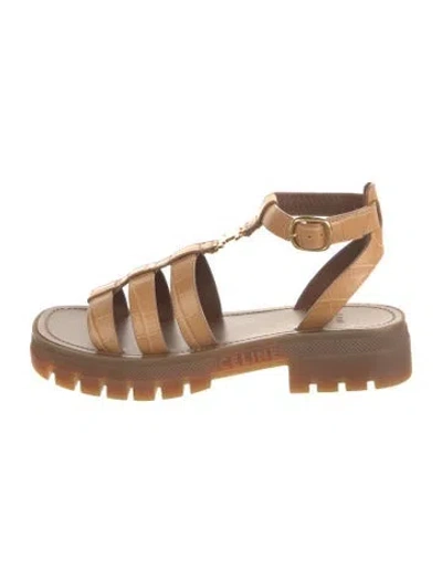 Pre-owned Celine Leather Gladiator Sandals