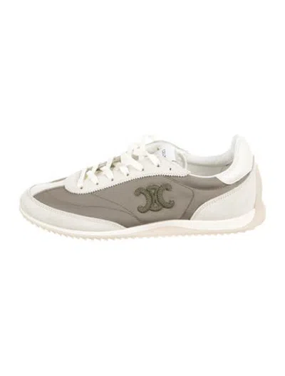Pre-owned Celine Leather Graphic Print Athletic Sneakers In Multicolor