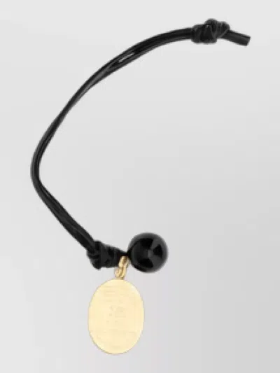 Celine Leather Hair Clip In Black