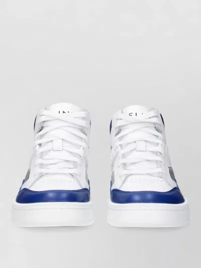Celine Leather High-top Sneakers In White