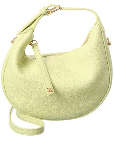 Celine Leather Hobo Bag In Green