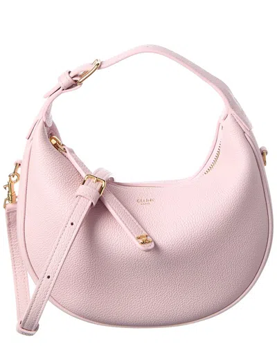 Celine Leather Hobo Bag In Pink