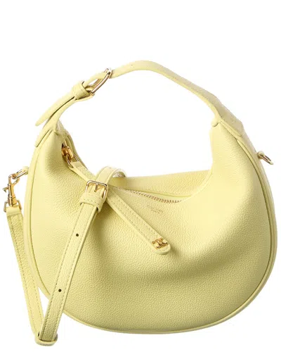 Celine Leather Hobo Bag In Yellow